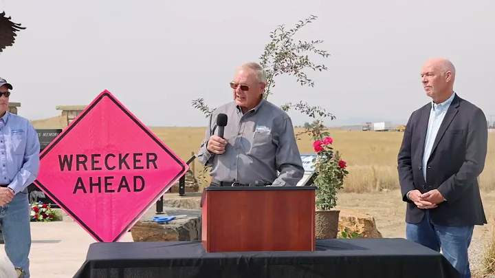 Governor Gianforte joins MDT, first responders to dedicate Montana Tow Truck Operators memorial