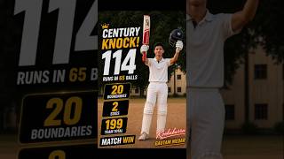 Century 💯😱, Gautam Medar. #GautamCricket#cricket #viral #clutchplayer