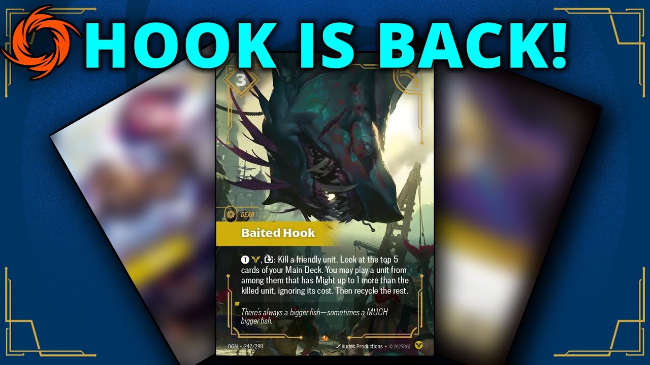 Baited Hook is BACK!! Set 2 Hook Fiora deck and Gameplay. - YouTube