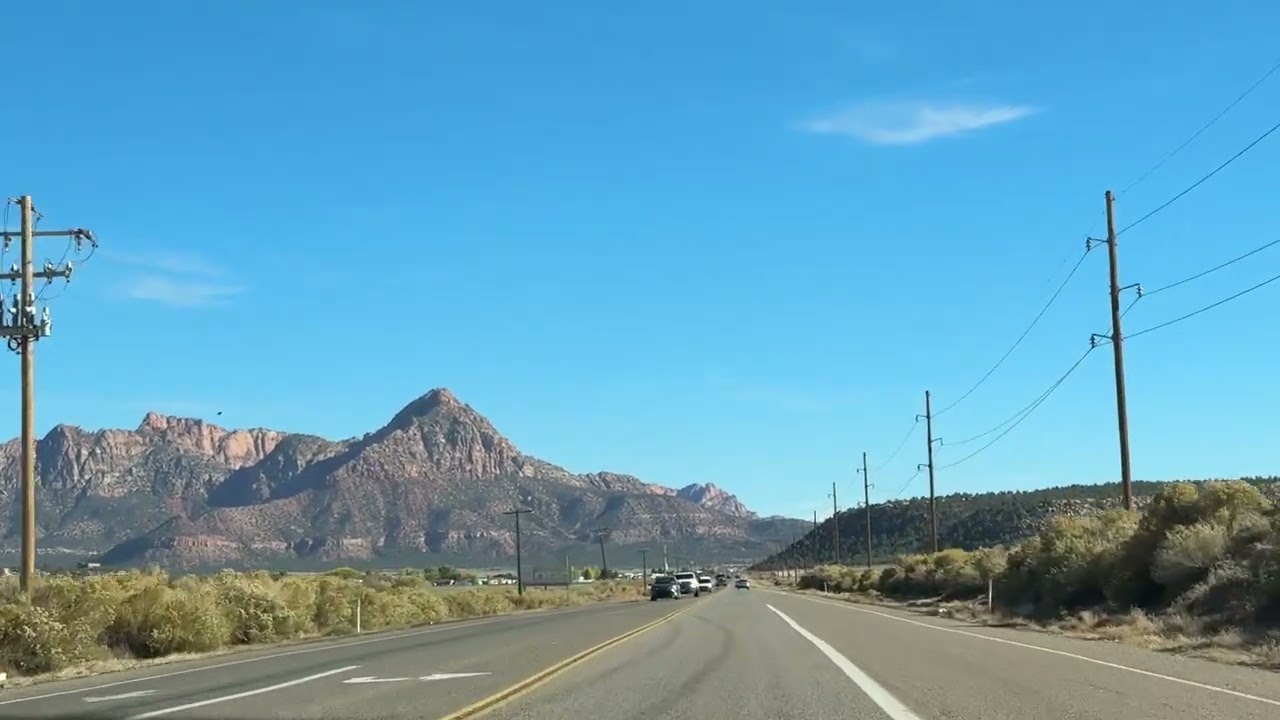 Driving through Apple Valley, Utah