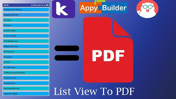 🔥List View to PDF || Thunkable/kodular/makeroid || list view component||