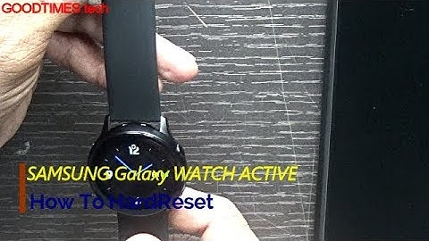 Samsung Galaxy Watch Active | How to Hard Reset.