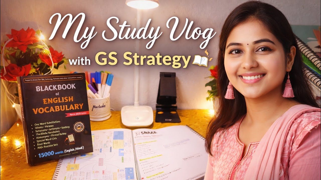 SSC CGL 2026 Study Vlog | My GS Strategy & Daily Study Routine - YouTube
