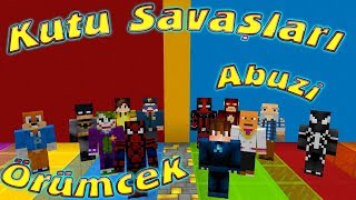 MİNECRAFT KUTU SAVAŞLARI  Abuzi Takımı Örümcek Adam Takımı