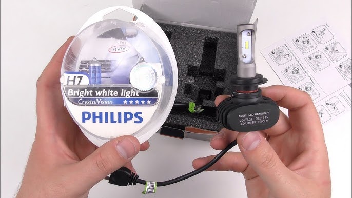 - H1 & H7 LED HEADLIGHT BULBS PHILIPS CHIP LM 5000K PLUG & PLAY UNITED KINGDOM - YouTube