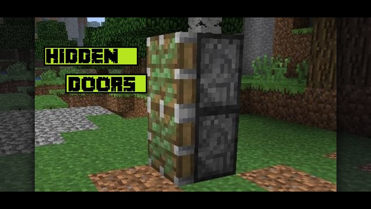 how to make a secret door in minecraft with secret how to make a secret door in minecraft