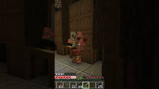 Zombified Piglin + Speer = dood #minecraft #survival