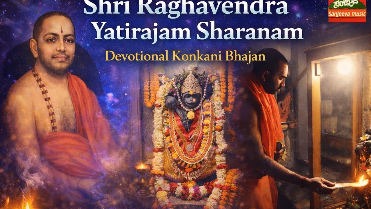 Shri Raghavendra Yatiraja Sharanam l Konkani Devotional Song l Putturu Pandurang Nayak 