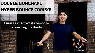 Learn an Intermediate Double Nunchaku Trick Combo - Nunchuck Lesson