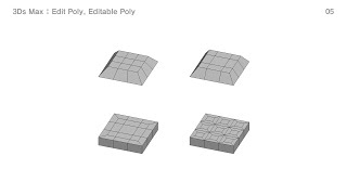 3Ds Max :  Edit Poly, Editable Poly 05