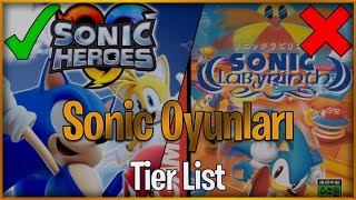 Sonic Oyunları Katman Listesi