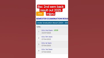 🎓 B.Sc 2nd Semester Back Result 2025 Out | सभी यूनिवर्सिटी रिजल्ट लिंक यहाँ देखें 🔥#BScResult2025  #
