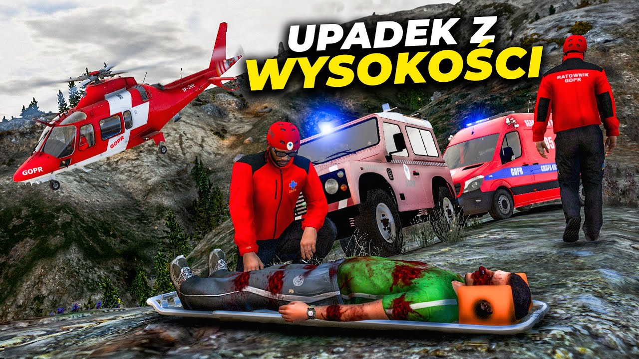 Polska Policja - AKCJA RATUNKOWA W GÓRACH😱| GOPR