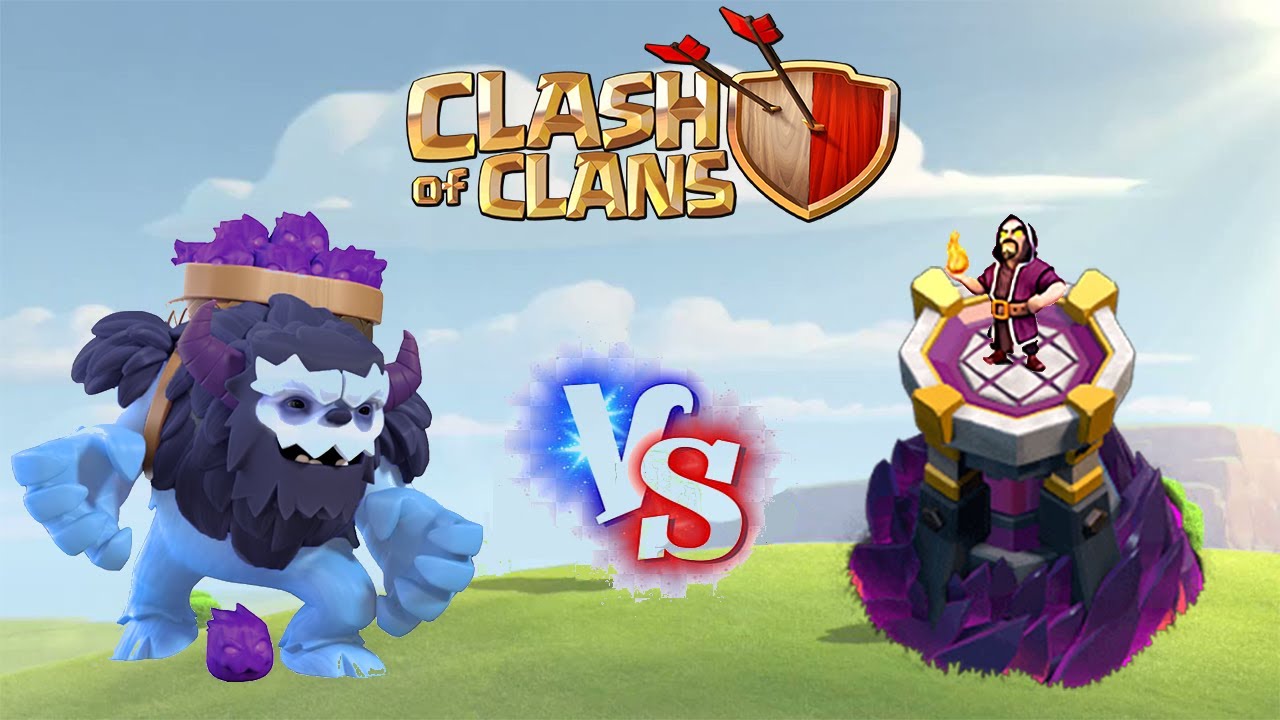 LEVEL 1 YETI VS WIZARD TOWER 