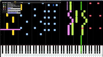 Synthesia video convert to midi file (video2midi 0.3.9.1) 6 channels