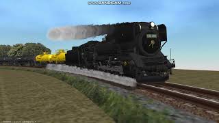 VRM5版6本の田舎の駅情景シーン4からD51蒸気機関車動輪ドアップ1