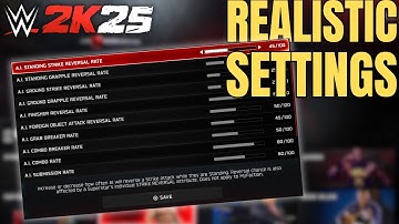 How To Get REALISTIC Gameplay Sliders in WWE2k25 (AI vs AI)...
