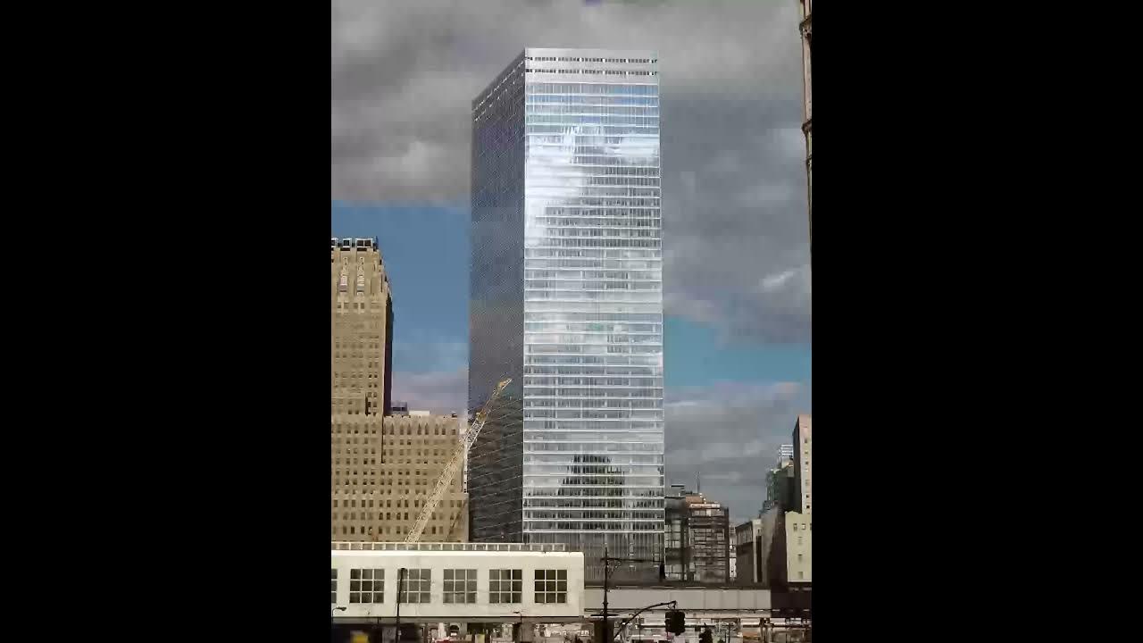 Фото недвижимости бирюзовый небоскребы. Гринвич-стрит. Всемирный торговый центр 7. Здания 6*18. Seven build.