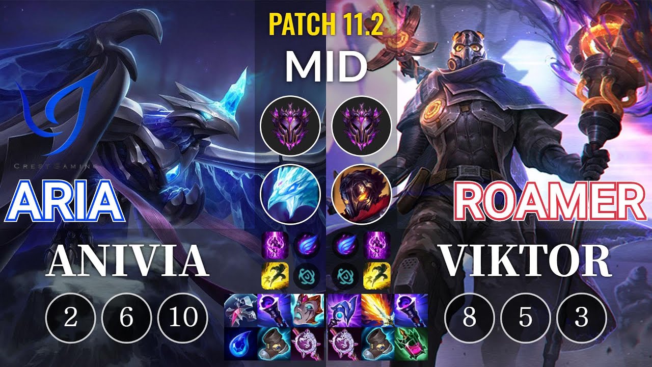 CGA Aria Anivia vs Roamer Viktor Mid - KR Patch 11.2
