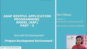 Prepare Development environment in BTP for ABAP RAP Part  5