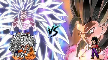 🔥GOKU MUI SSJ INFINITY VS GOHAN SSJ4 GT EX IN JUMP FORCE MUGEN