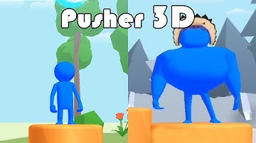 Pusher 3D LVL 1 VS LVL 15 VS LVL 25 VS LVL 50 VS LVL 99   GamePlay Walkthrough