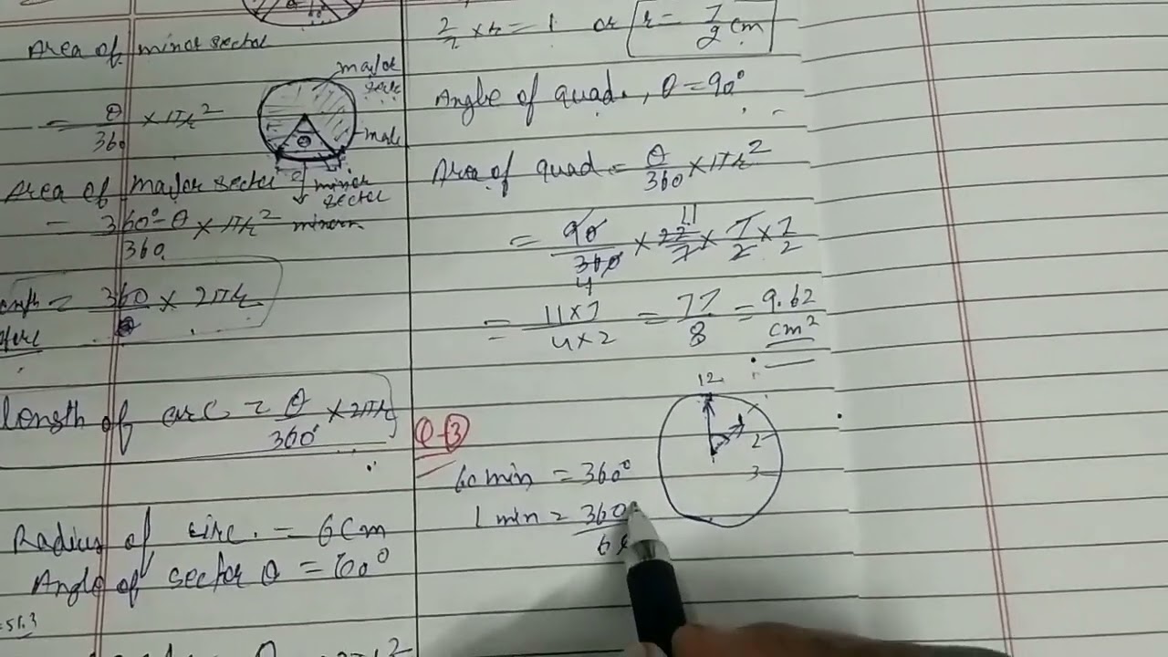 Class10th | Chp-12, Ex-12.2, Q-3 | Area related to circle | 