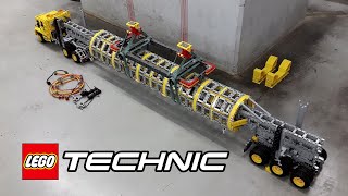 Huge LEGO Technic Heavy Equipment Trucks & Trailers