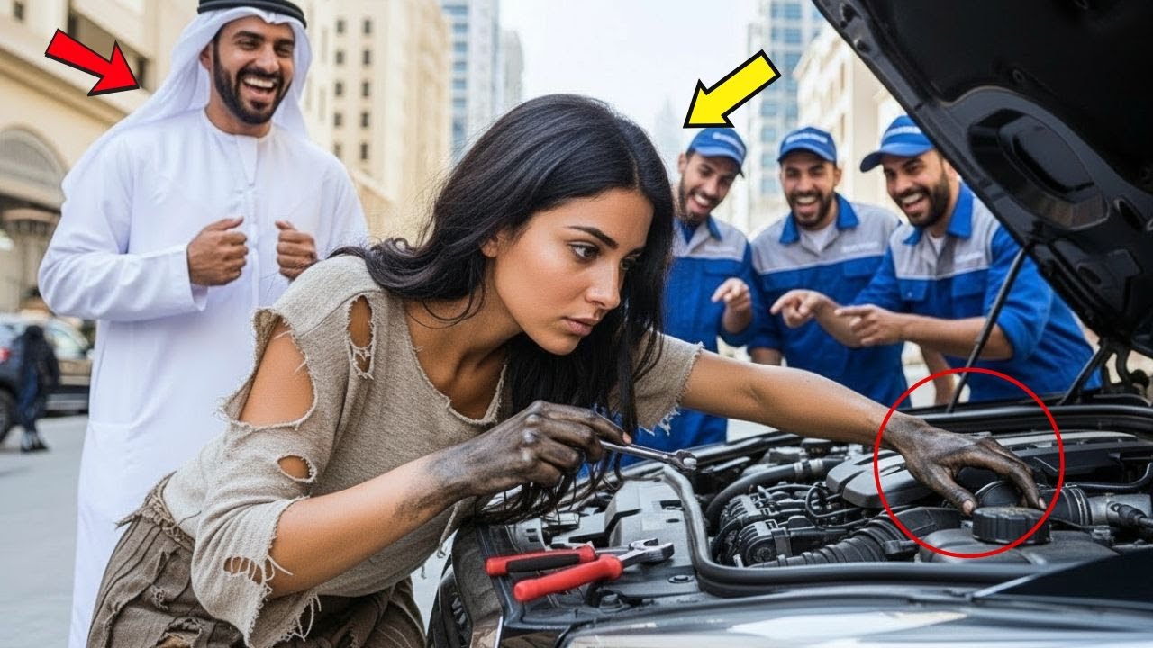 „Naprawię coś za jedzenie?” – zadrwił arabski miliarder, nieświadom, że była...