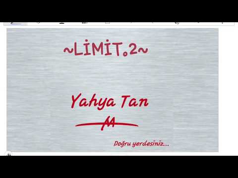 LİMİT.2 #YKS #TYT #AYT #MATEMATİK #LİMİT