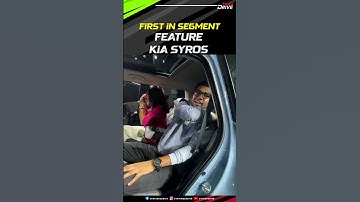 Kia Syros SUV First in Segment Feature, Sliding, Reclining & ventilated Rear seats #shorts