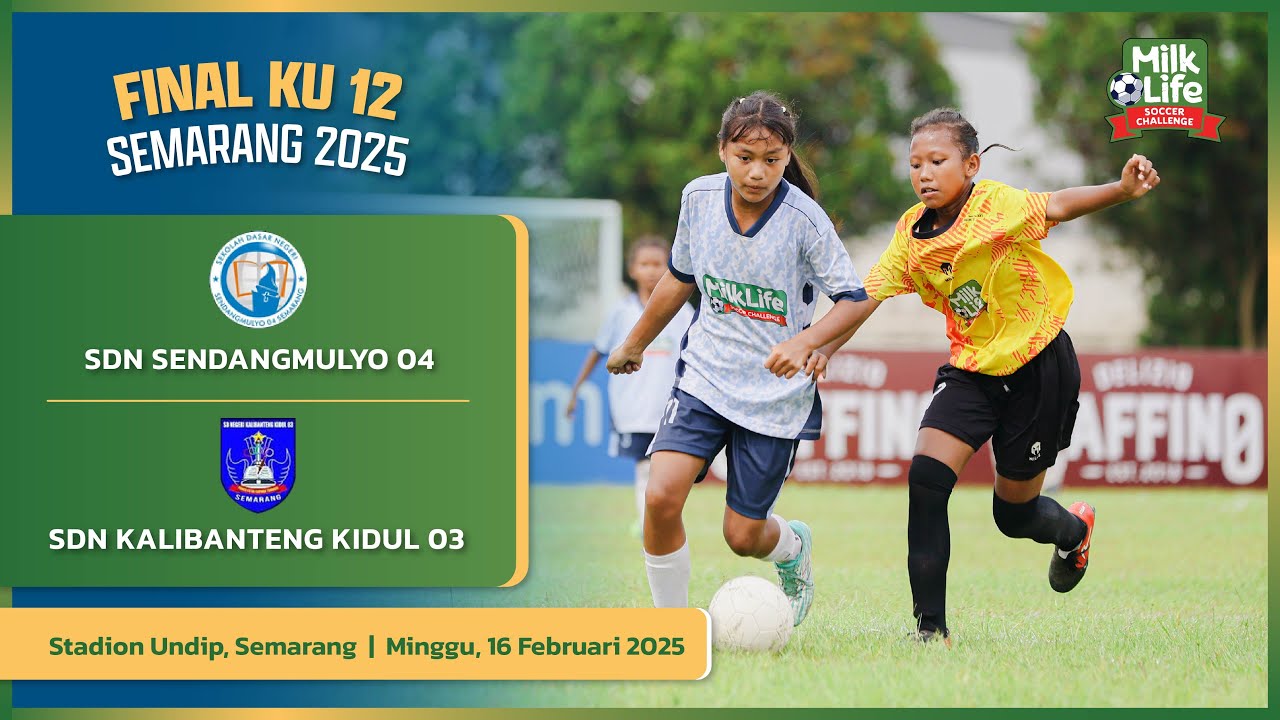 Pertandingan Final KU 12 SDN Sendangmulyo 04 vs SDN Kalibanteng Kidul 03