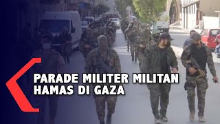 Parade Militer Hamas di Gaza Rayakan Gencatan Senjata dengan Israel