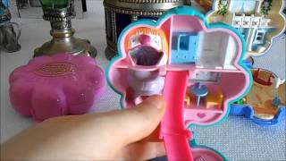 Vintage Polly Pocket Fifi's Parisian Apartment, Garden Surprise/Secret Garden and Water Fun Park.