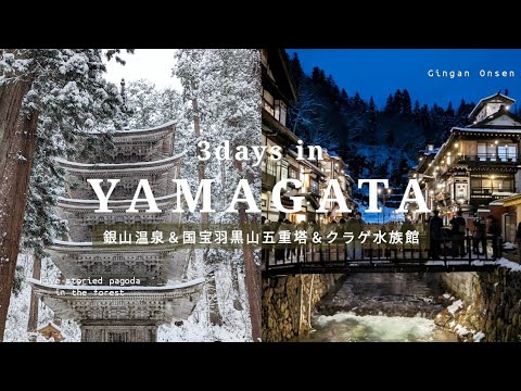 [travel vlog]冬の山形2泊3日∣雪の銀山温泉と穴場スポット巡り∣オススメ宿♨️⛄❄