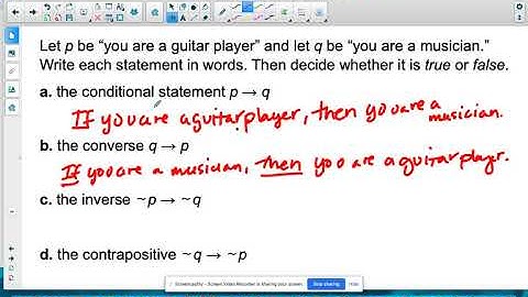 Geo 2.1 Conditional & Related Conditional Statements vid2