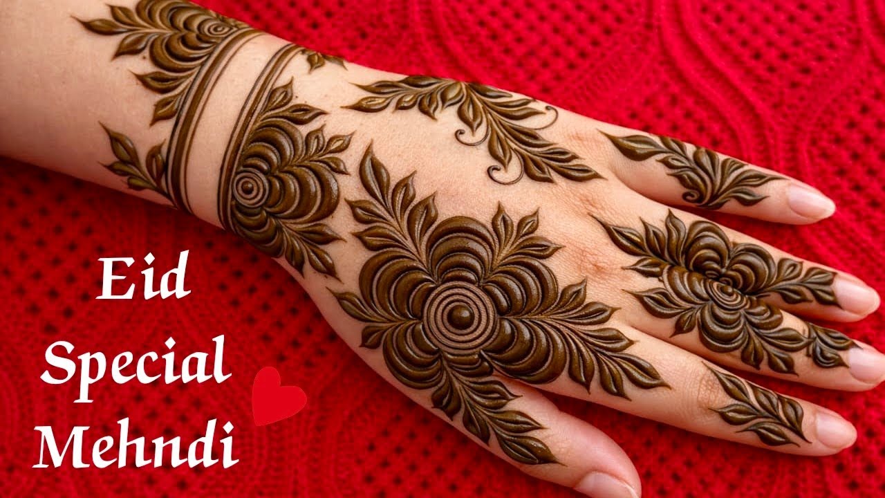 Eid Special Floral Mehndi Design 🌙 | Easy Arabic Mehndi for Back Hand | Latest Eid Mehndi 2026