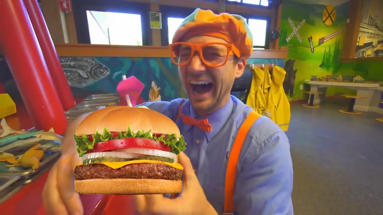 (YTP) Blippi Farts On A Krabby Patty