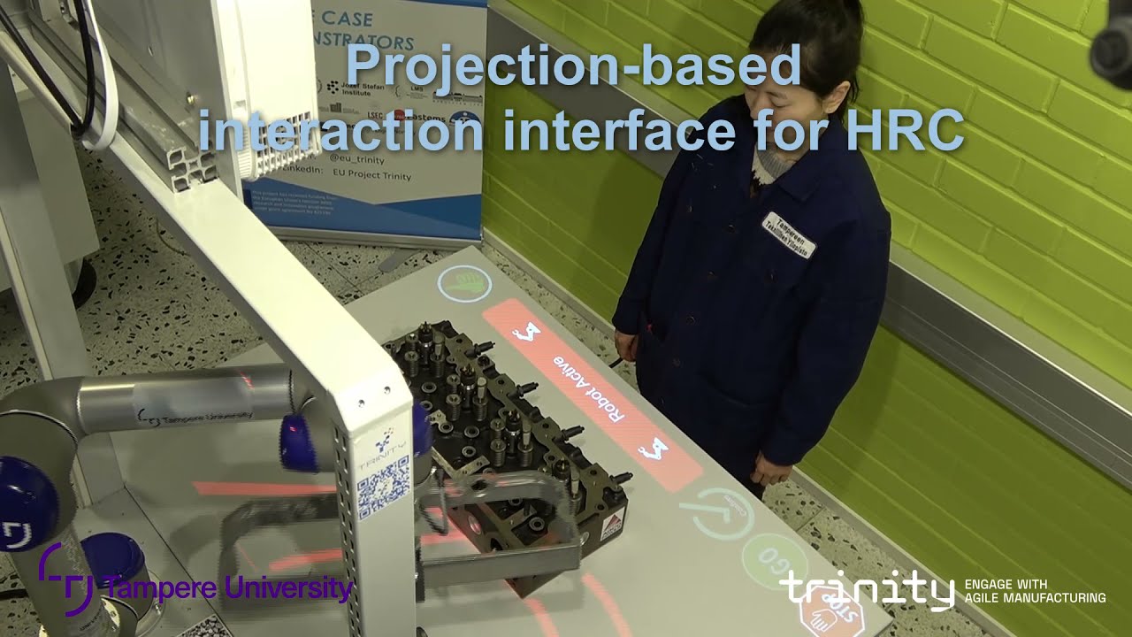 Projection based interaction interface for HRC