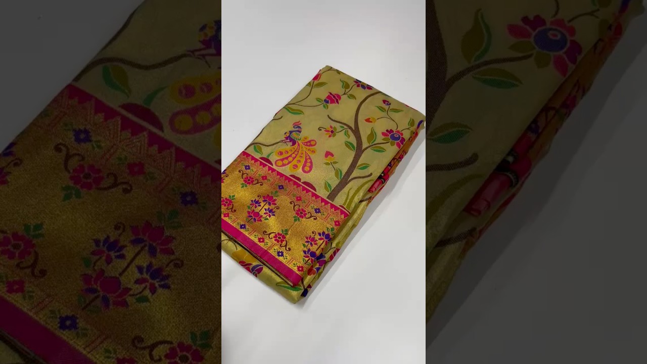 Super-Hit All Over Tissue Silk Paithani Saree
