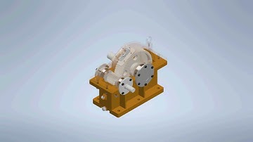 Mô phỏng Hộp Giảm Tốc 1 cấp bánh răng trụ răng thẳng