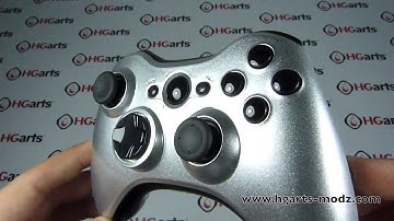 Candy Silver Edition | XBOX360 Modded Controller | HG Arts Modz