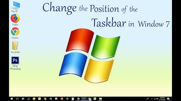 How To Move Taskbar to Bottom in Windows 7