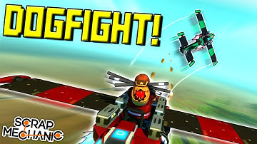 AIRPLANE DOGFIGHT CHALLENGE!  - Scrap Mechanic Multiplayer Monday! Ep 94