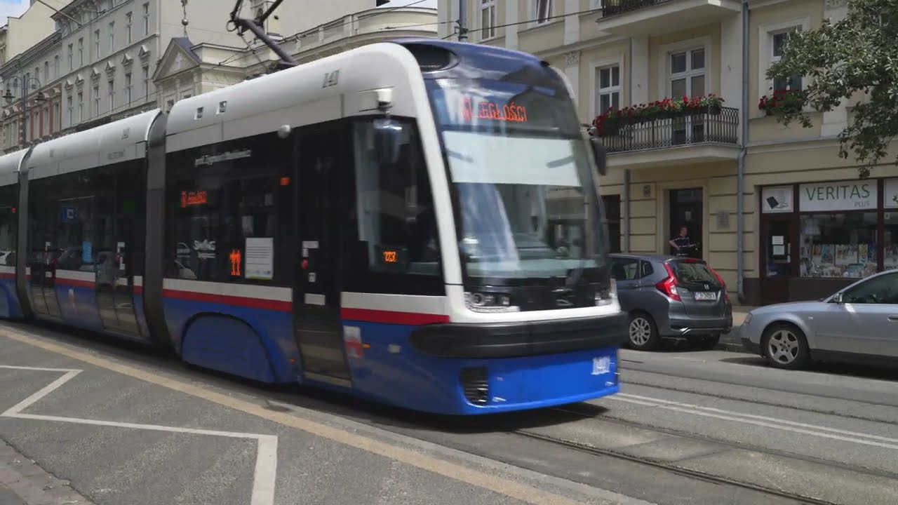 Poland, Bydgoszcz, tram 11 ride from Cieszkowskiego to Rondo Jagiellonów