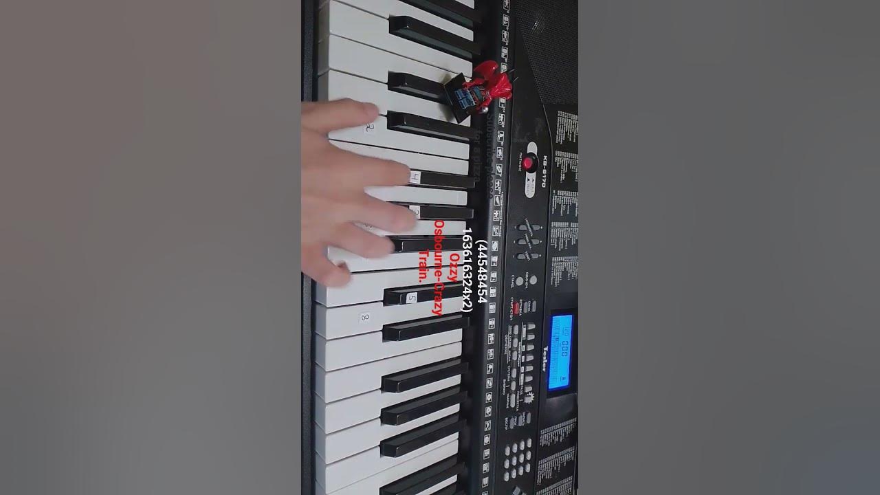 Ozzy Osbourne-Crazy Train on piano🎹easy-tutorial.