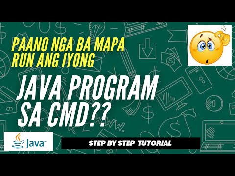 How to run your Java program in CMD