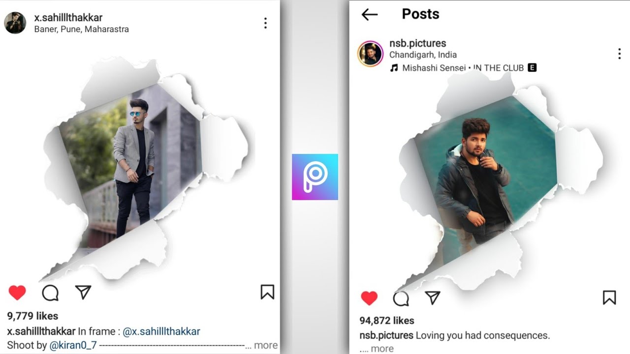Instagram 3D Paper Tron Photo Editing in Picsart | Picsart 3D Instagram ...