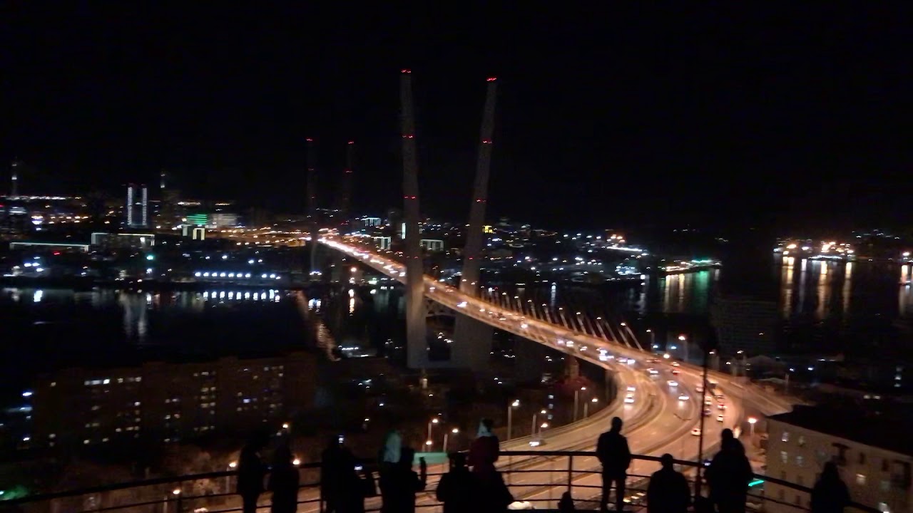 Ночная панорама Владивостока Night panorama of Vladivostok