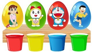 Bathing Colors Fun Doraemon Nobita Shizuka -Colors For Kids